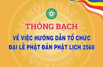 Thông bạch hướng dẫn tổ chức Đại lễ Phật đản Phật lịch 2568